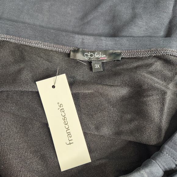 Francesca's Collection Kelly Cinched Side Midi Skirt 3X NWT - Picture 5 of 10